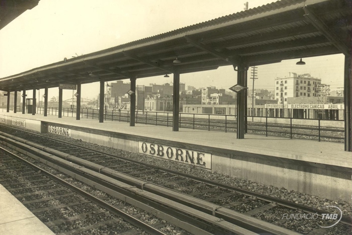 Bordeta va ser una de les estacions descobertes del metro Transversal / Foto: Arxiu TMB