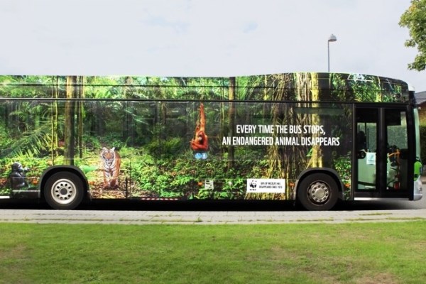 La campanya de WWF en una imatge publicada al portal Cultura Creativa