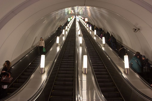 Estació Admiralteyskaya, al metro de Sant Petersburg / Foto: Poudou99 a Wikimedia Commons