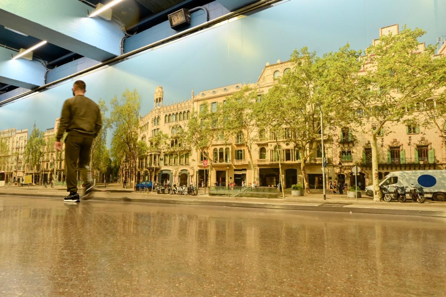 La nova imatge del passadís de Passeig de Gràcia / Foto: M. A. Cuartero (TMB)