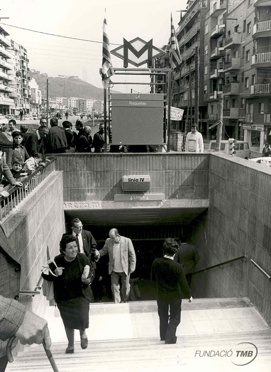 Roquetes L4 es va estrenar el 19 d’abril de 1982. L'any 1999 va convertir-se en l'actual Via Júlia / Foto: Arxiu TMB