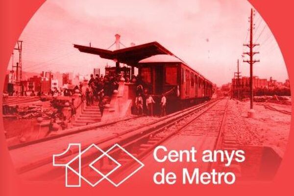 Detall de la portada del número 33 de la revista 'Monogràfic' de 'MobiliCat' dedicada al Centenari de metro / Imatge: MobiliCat Detall de la portada del número 33 de la revista 'Monogràfic' de 'MobiliCat' dedicada al Centenari de metro / Imatge: MobiliCat