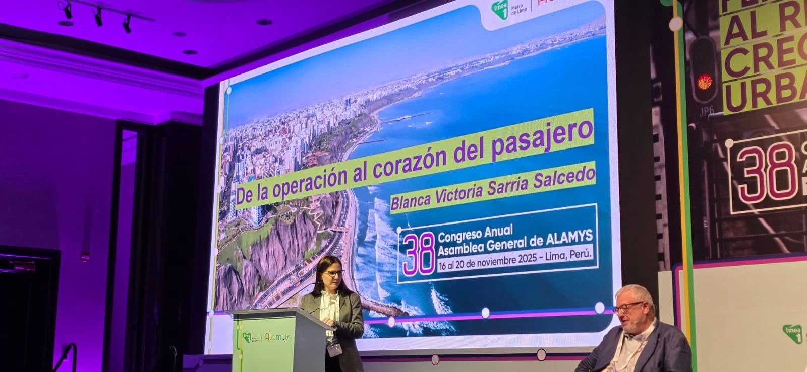 TMB present a l'assamblea general d'ALAMYS celebrada a Lima. /Foto: TMB