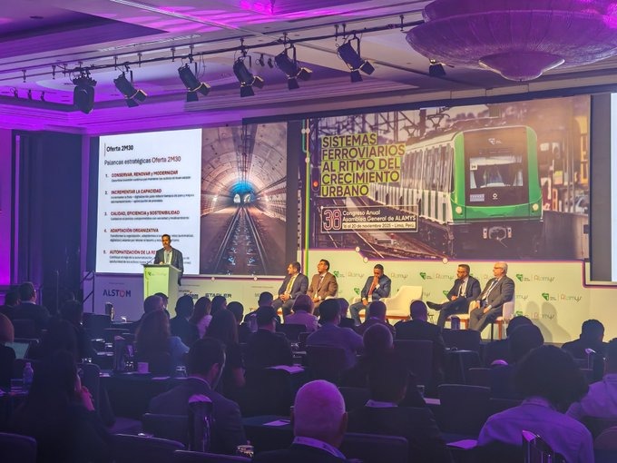 TMB present a l'assamblea general d'ALAMYS celebrada a Lima. /Foto: TMB