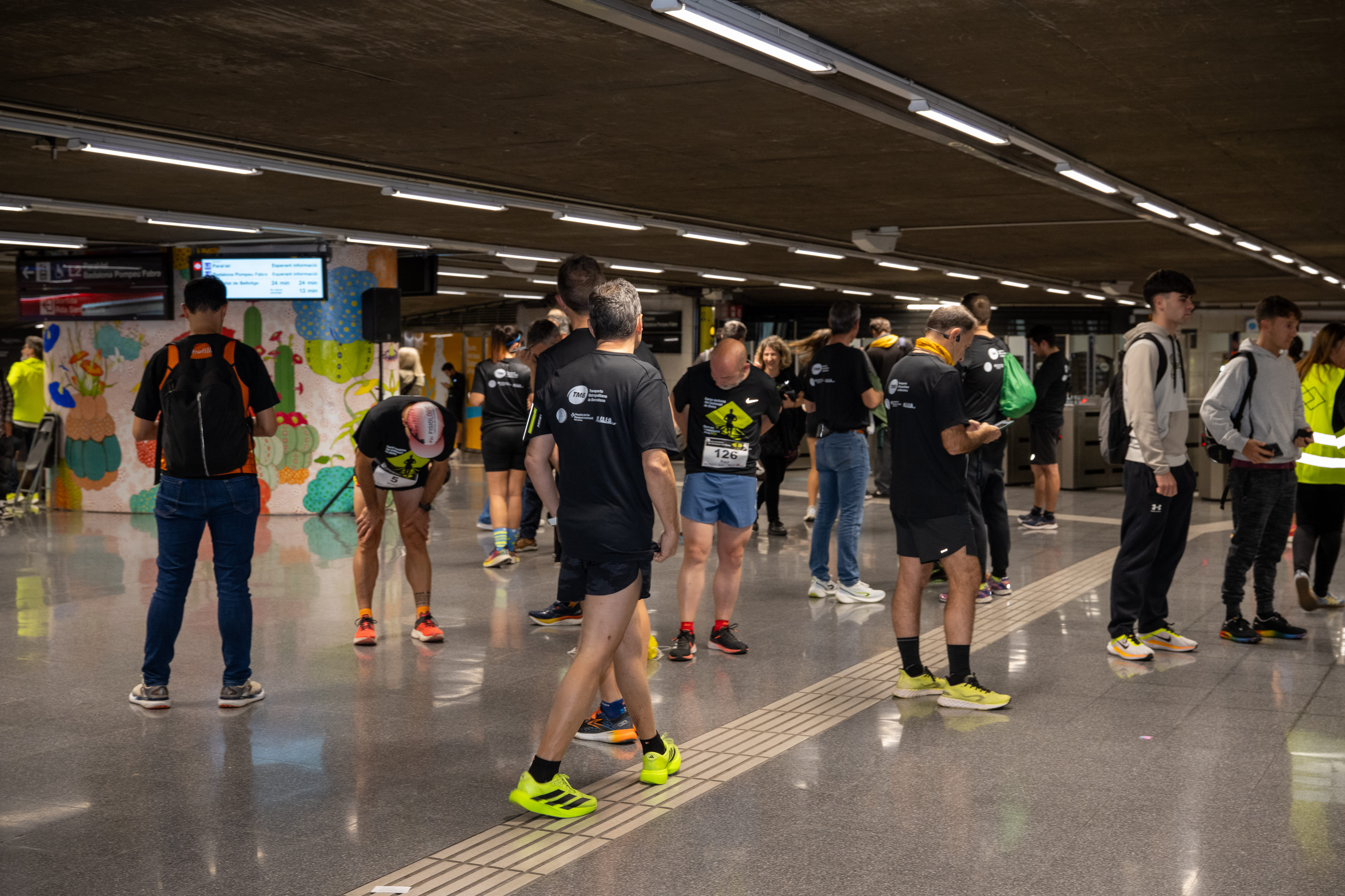 Cursa Nocturna pels túnels del metro . /M.A. Cuartero (TMB)