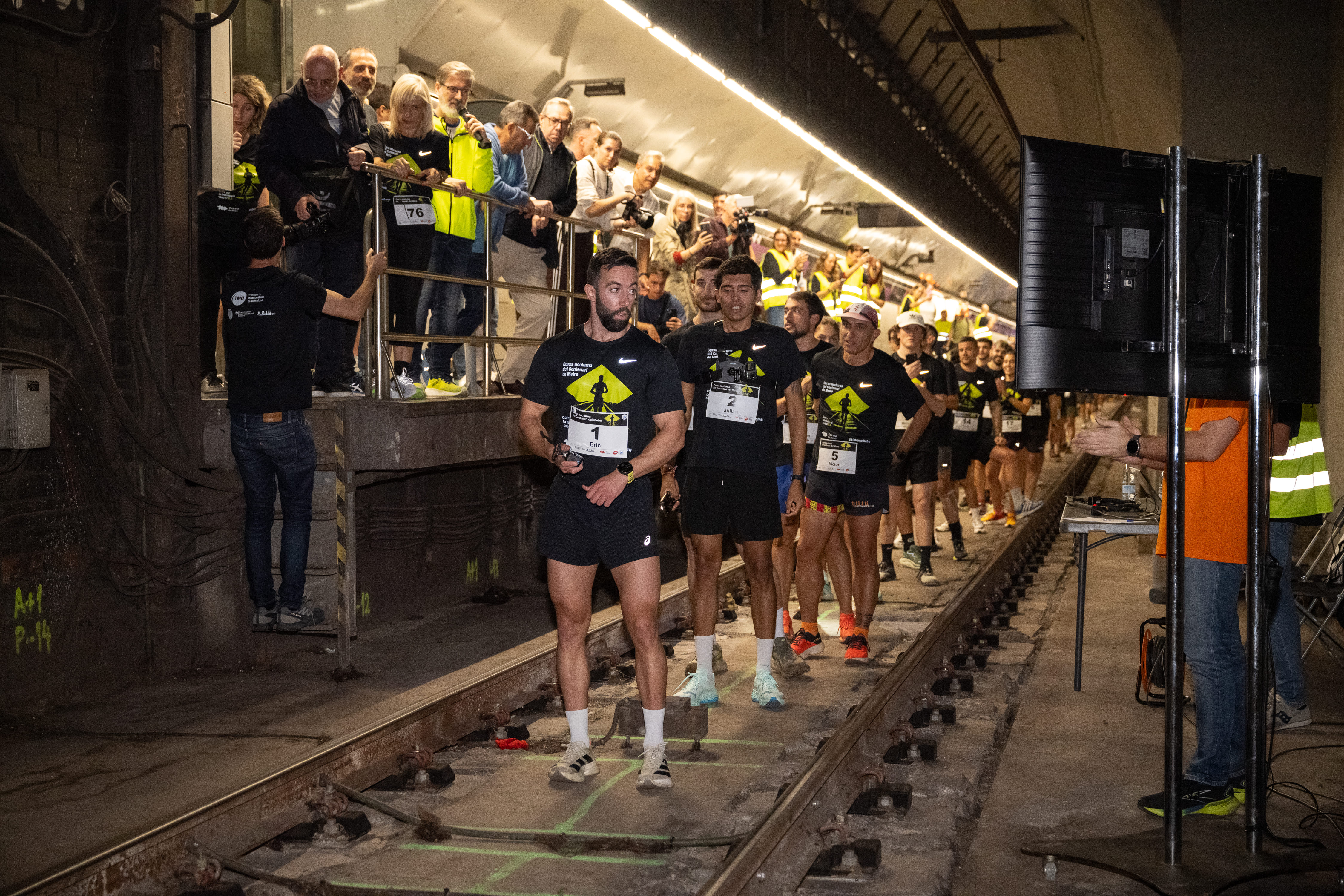 Cursa Nocturna pels túnels del metro . /M.A. Cuartero (TMB)
