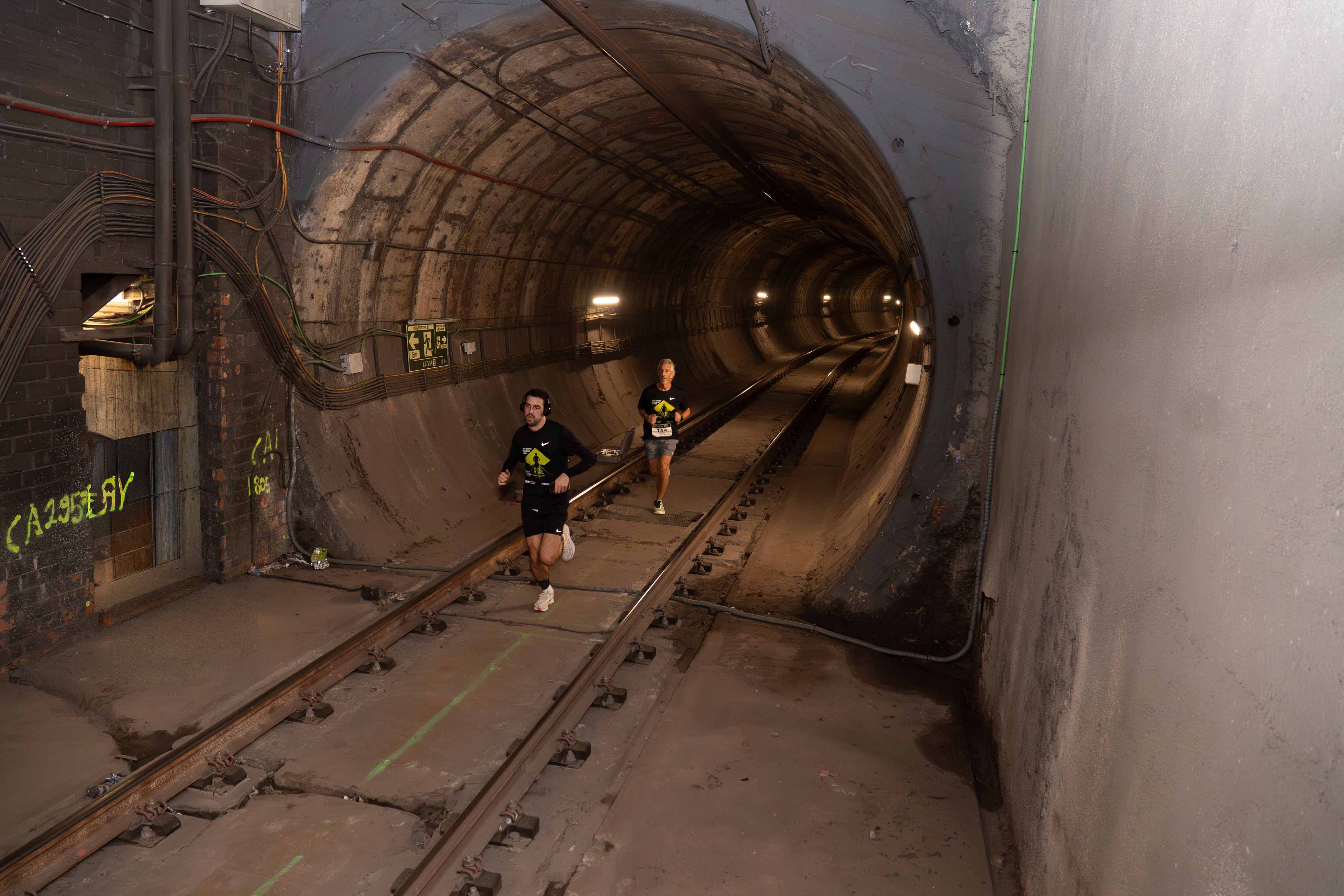 Cursa Nocturna pels túnels del metro . /M.A. Cuartero (TMB)