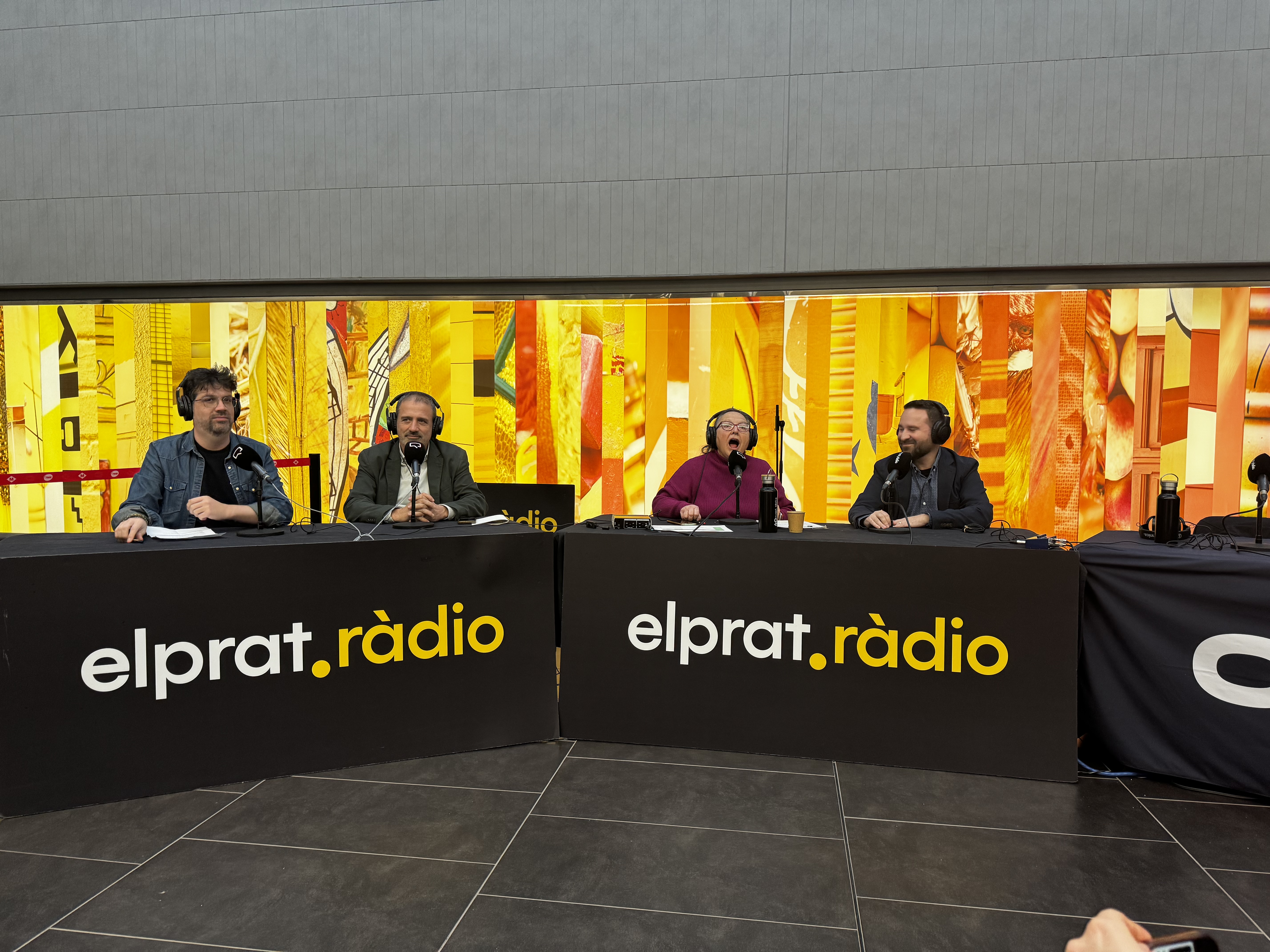 El programa Connectats des de El Prat Estació. /Foto: TMB