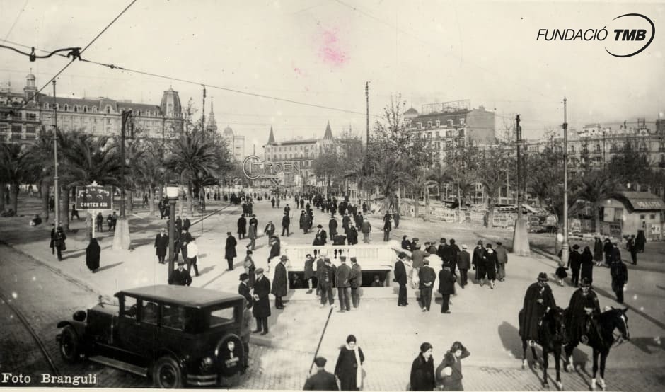 Inauguració del Gran Metro a plaça Catalunya, 1924 / Foto: Brangulí. Arxiu Fundació TMB