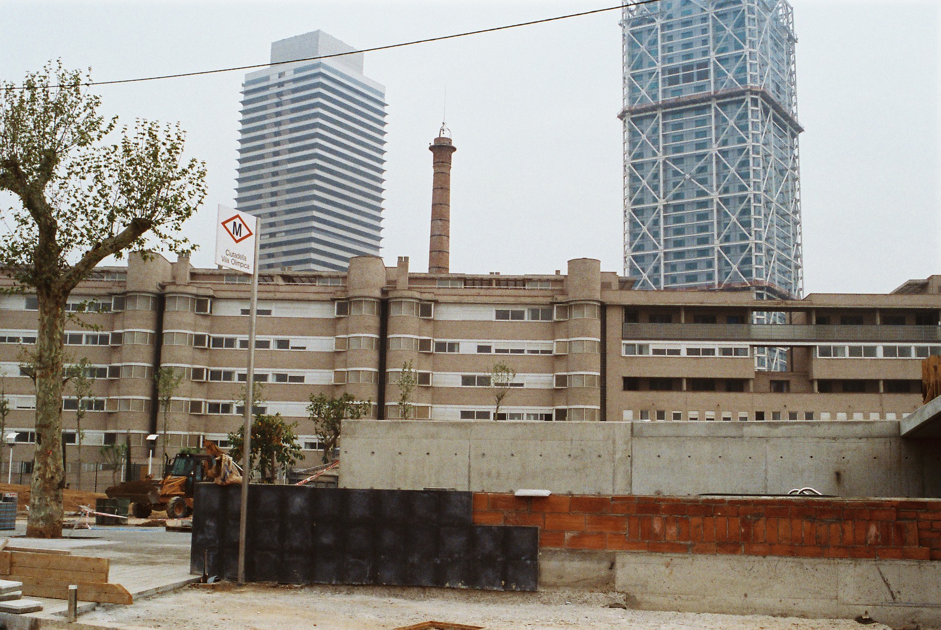 L'estació de Ciutadella / Vila Olímpica remodelant-se pels Jocs Olímpics del 92. / Autor: Aarxiu TMB