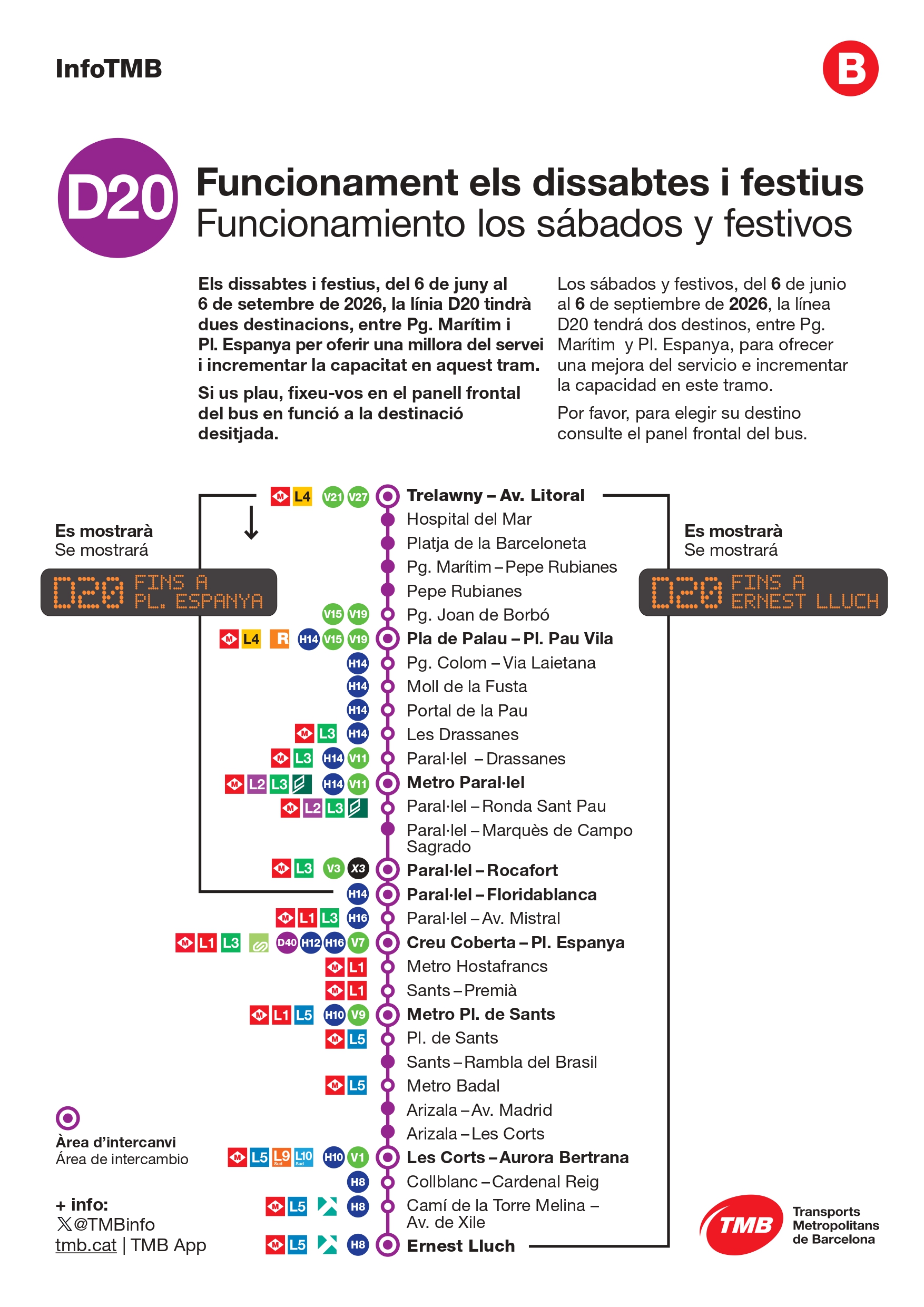 Cartell D20 / Font: TMB