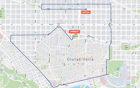 Recorregut de la Cursa de la Mercè 2026 / Imatge: Ajuntament de Barcelona