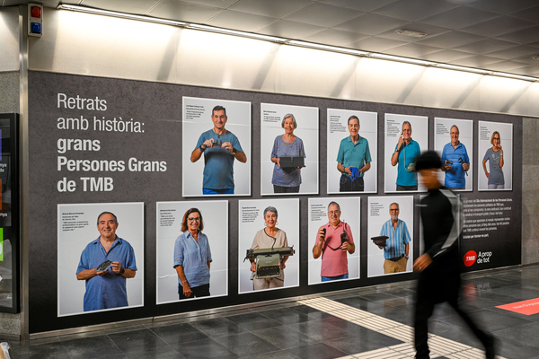 Exposici&oacute; "Retrats amb hist&ograve;ria: grans persones grans de TMB" / Foto: M.A. Cuartero (TMB)