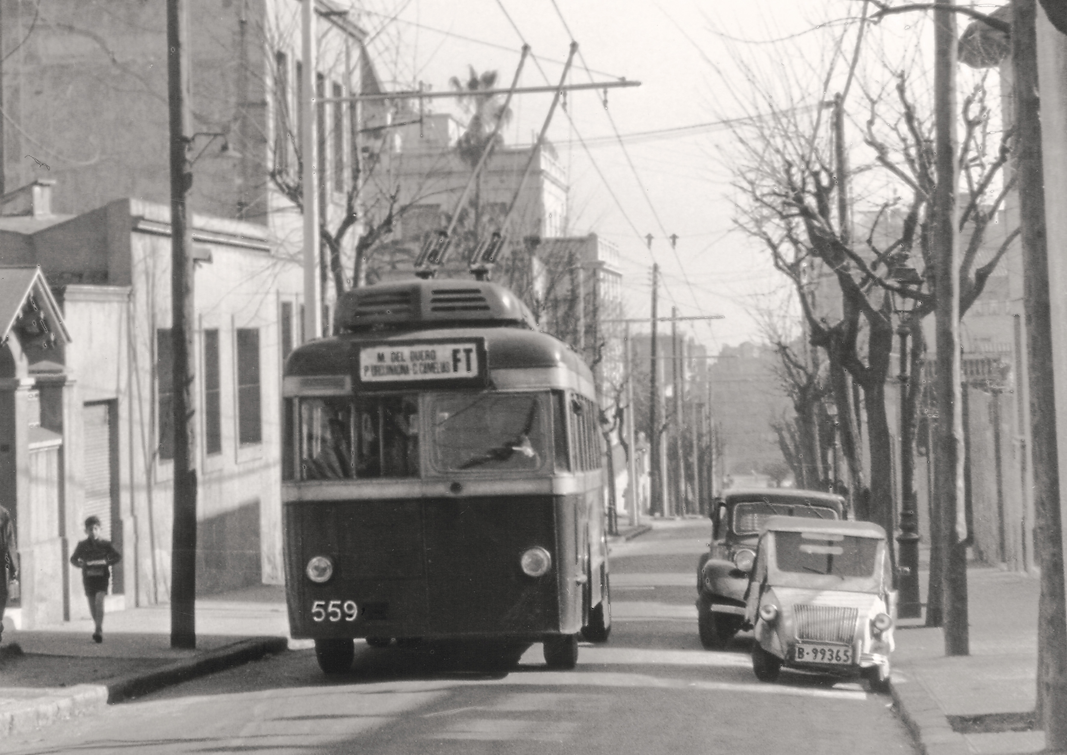 Troleibus tipus B, número 559 / Foto: Arxiu TMB