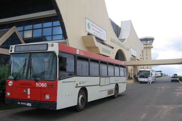 Autobús de TMB donat a Gàmbia / Foto: Arxiu TMB