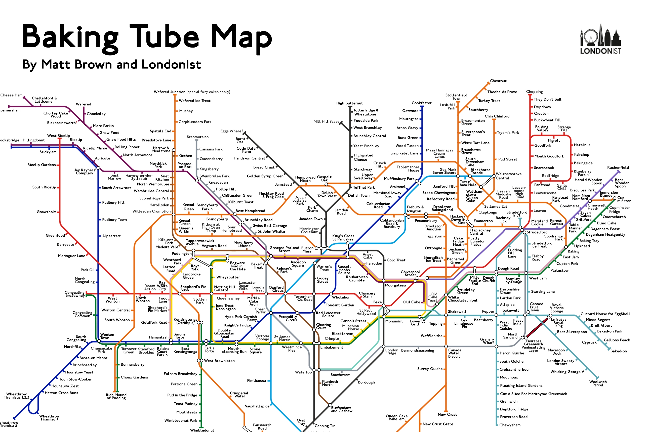 The Baker's Tube Map / Foto: The Londonist