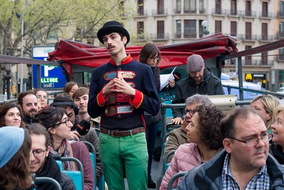 El viatge amb Bus Turístic per la Barcelona Teatral del 2017 / Foto: AADPC