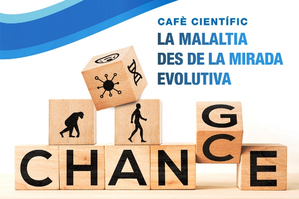 Cartell del cafè científic del CRG que tindrà lloc al metro / Foto: Centre de Regulació Genòmica