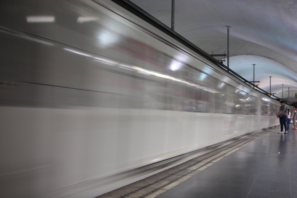 Tren a la línia 1 de metro / Foto: TMB