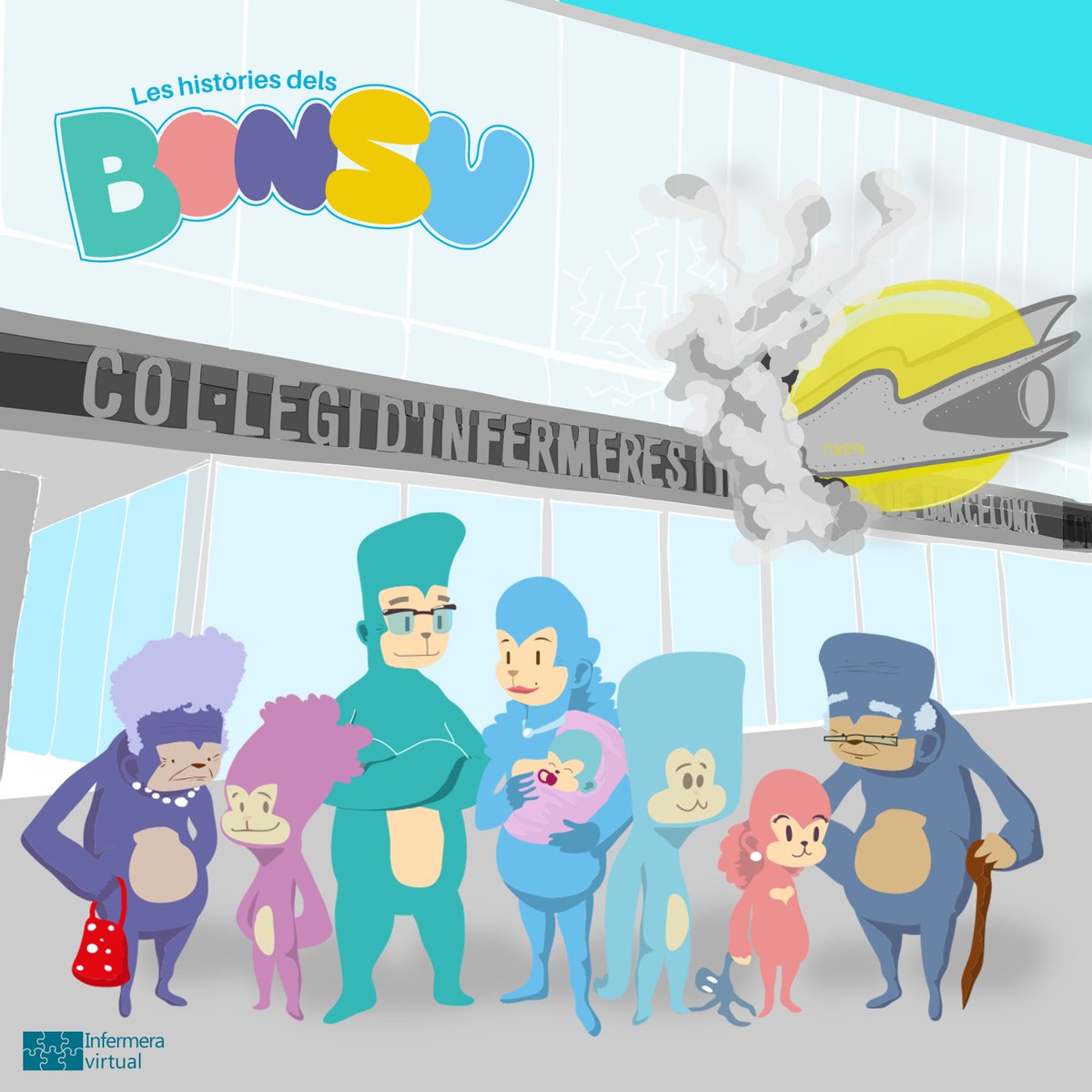La família Bonsu, personatges creats per Infermera virtual