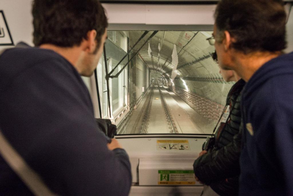 Visió del túnel des d'un tren de la línia 9 Sud / Foto: Pep Herrero