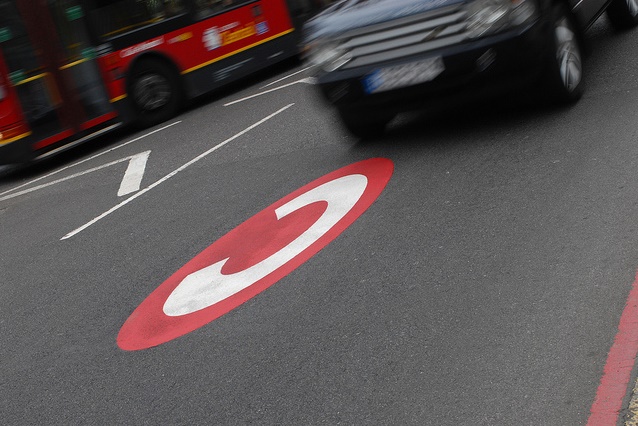 Senyalització del peatge urbà a Londres / Foto: TfL