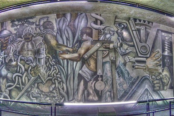 Fragment del mural de Mário Gruber a l'estació Sé / Foto: RicardoSAPO (Wikimedia)