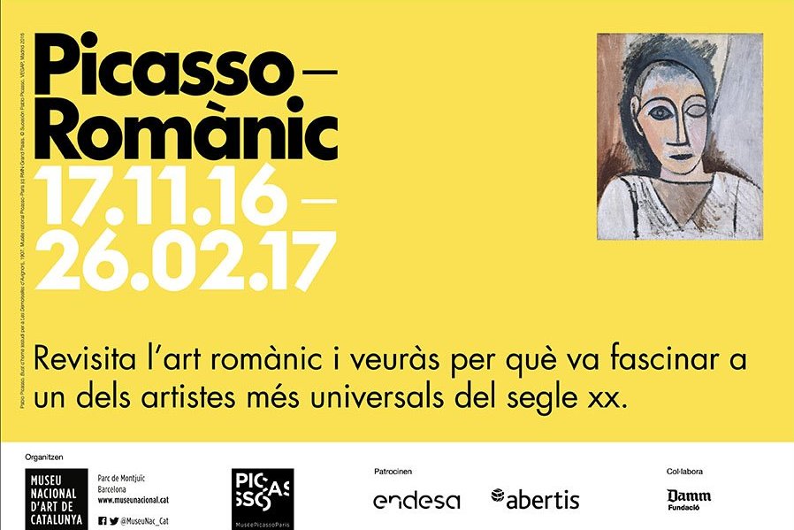 Cartell de l'exposició "Picasso romànic" / Foto: MNAC