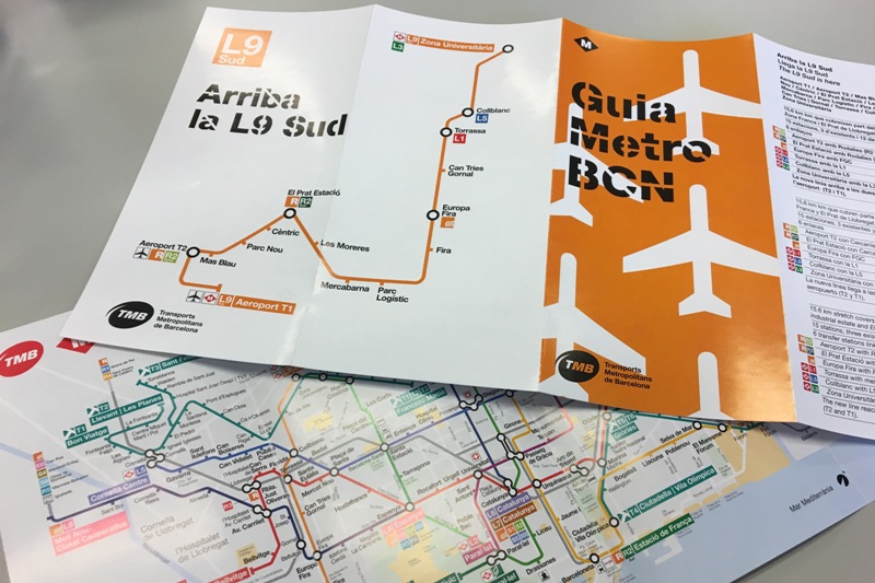 Mapa de metro de Barcelona de TMB / Foto: TMB