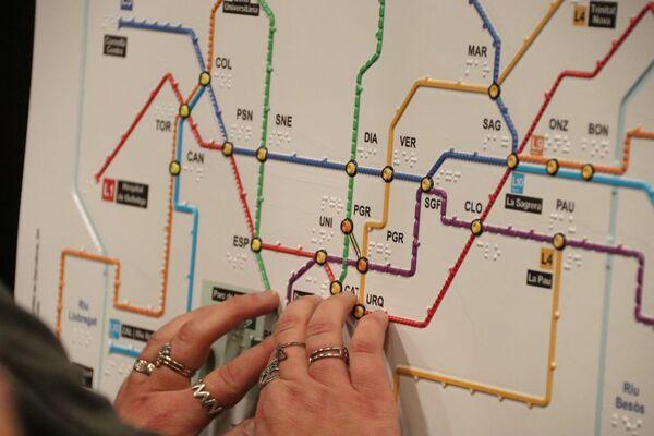 Mapa tàctil del metro, 2024 / Foto:  TMB