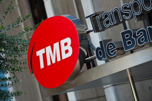 Logotip de TMB a la seu de l'empresa
