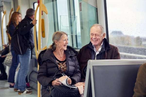 Passatgers a la nova línia Cityringen / Foto: Tuala Hjarnø (Metroselskabet)
