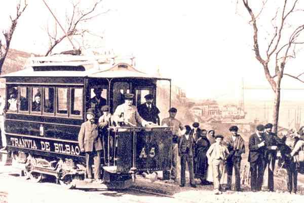 Aquest primer tramvia elèctric va començar a circular l'1 de febrer de 1896 / Foto: Museu Basc del Ferrocarril d'Euskotren