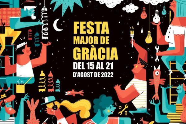 Cartell de les Festes de Gràcia 2022 / Imatge: Web Festa Major de Gràcia