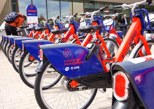 Estació AMBici a Sant Joan Despí. /Foto: AMB