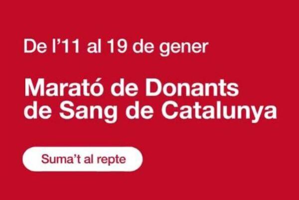 Imatge de la Marató de Donants de Sang de Catalunya / Font: Web Banc de Sang i Teixits