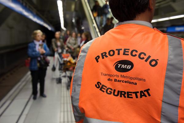 Vigilants de Seguretat de Metro. /Foto: Pep Herrero (TMB)