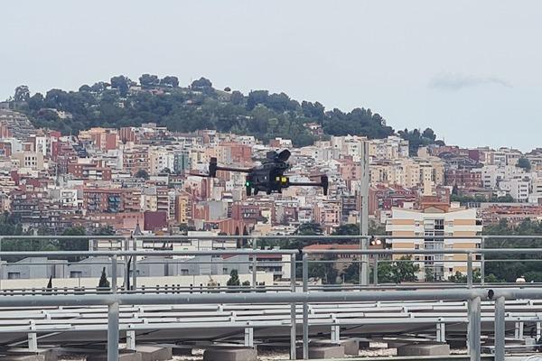 Imatge dron Cotxera d'autobusos d'Horta / Foto:  TMB