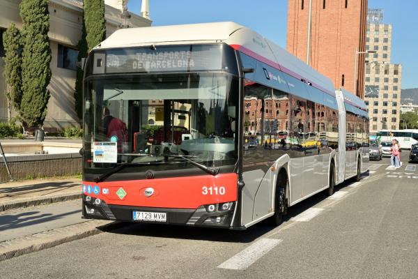 El nou bus d'hidrogen articulat. /Foto: M. A. Cuartero (TMB)