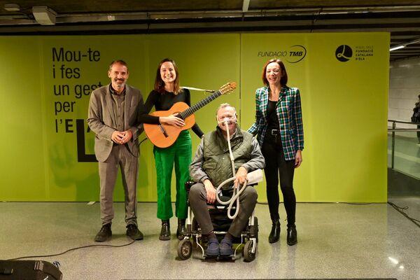 Presentació de la campanya "Mou-te i fes un gest per l'ELA". /Foto: M.A. Cuartero (TMB)