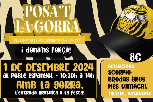 Campanya de la iniciativa 'Posa't la gorra' 2024 en favor dels nens amb càncer / Foto: AFANOC