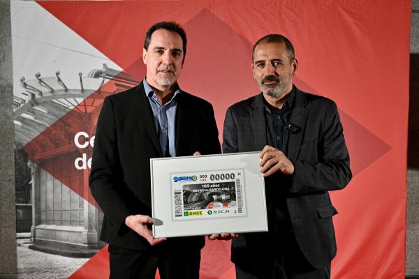 Presentació del cupó de l'ONCE del centenari del metro de Barcelona / Foto: Pep Herrero (TMB)