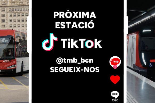 Nou perfil de TMB a TikTok / Font: TMB