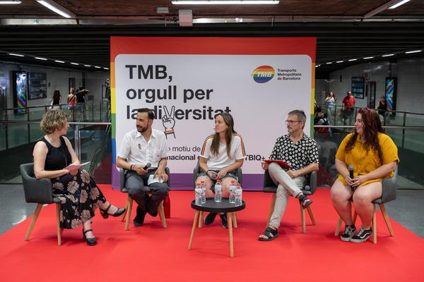 Imatge col·loqui TMB orgull per la diversitat / Foto: Miquel Àngel (TMB)