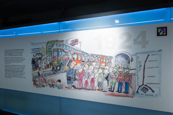 La mostra 'La petita història del metro' es pot veure a l'Espai Mercè Sala / Foto: TMB