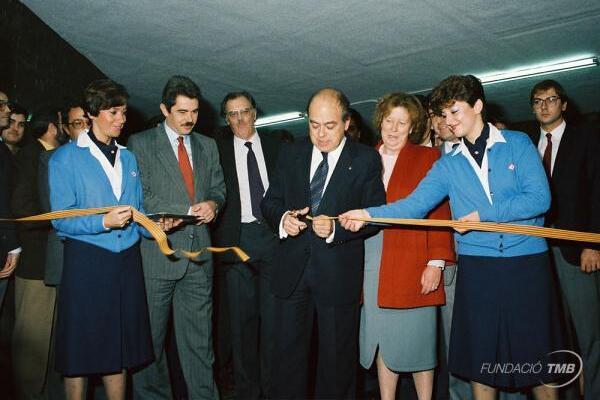 Inauguració del tram Lesseps - Montbau de la línia 3 / Arxiu Fundació TMB