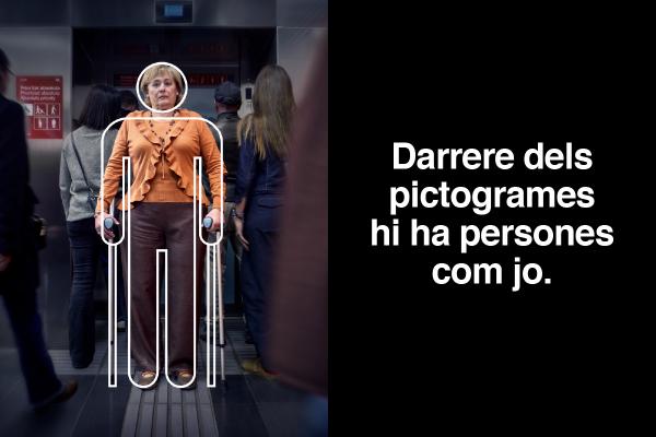 Visual de la segona fase de la campanya 'Posa't a la meva pell, no al meu lloc' de TMB i l'IMPD / Imatge: TMB