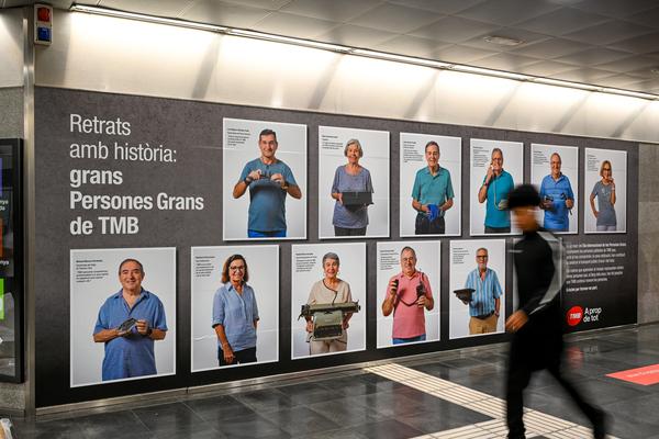 Exposició "Retrats amb història: grans persones grans de TMB" / Foto: M.A. Cuartero (TMB)