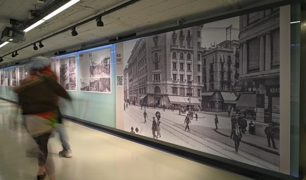 La mostra dels negatius sobre vidre es pot veure a l'Espai Mercè Sala durant tot el mes d'octubre / Foto: Miguel Ángel Cuartero (TMB)