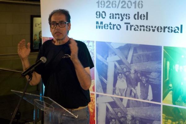 Intervenció d'Alfred Puig a l'acte dels 90 anys del Transversal / Foto: FCAF
